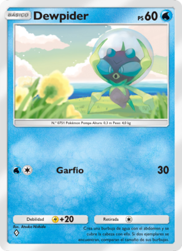 Dewpider 052 — Celestial Guardians (Spanish Pokémon TCG card)