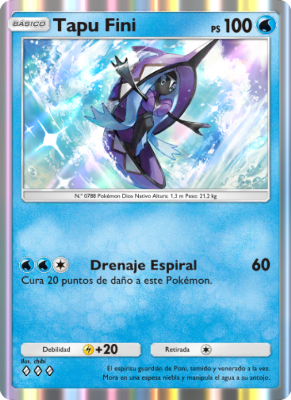 Tapu Fini 056 — Celestial Guardians (Spanish Pokémon TCG card)