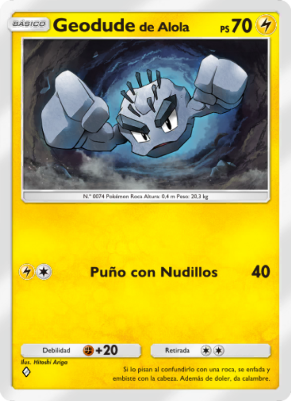 Geodudede Alola 059 — Celestial Guardians (Spanish Pokémon TCG card)