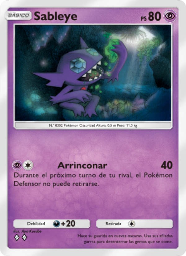 Sableye 070 — Celestial Guardians (Spanish Pokémon TCG card)