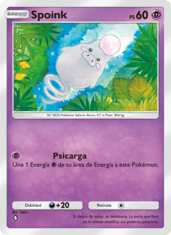 Spoink 071 — Celestial Guardians (Spanish Pokémon TCG card)