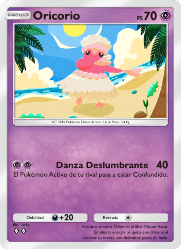 Oricorio 076 — Celestial Guardians (Spanish Pokémon TCG card)