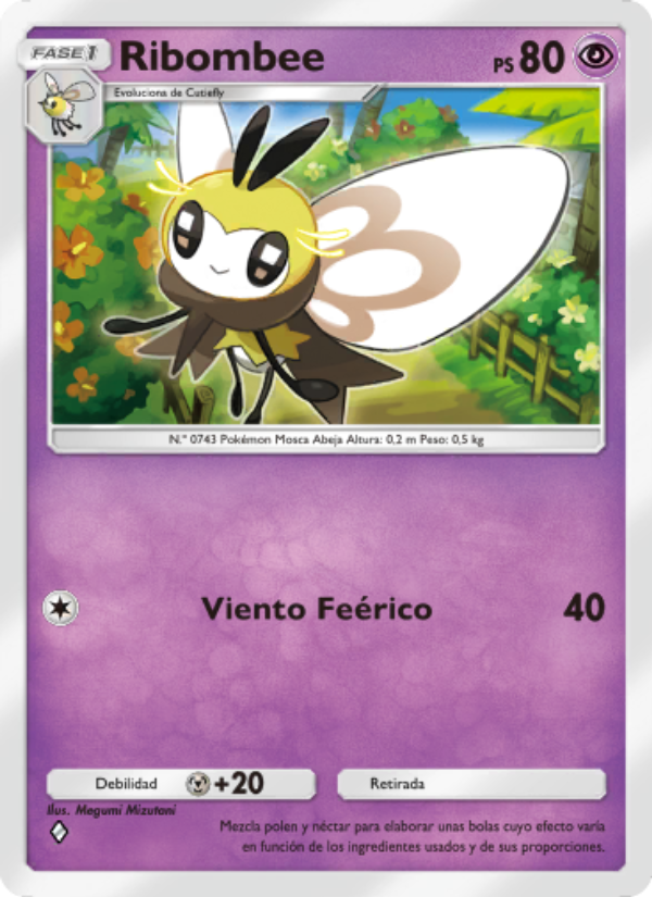 Ribombee 079 — Celestial Guardians (Spanish Pokémon TCG card)