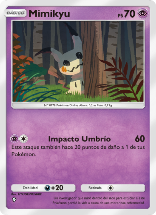 Mimikyu 083 — Celestial Guardians (Spanish Pokémon TCG card)