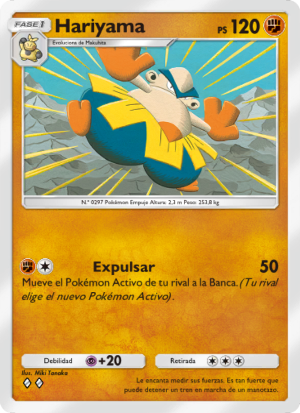 Hariyama 091 — Celestial Guardians (Spanish Pokémon TCG card)