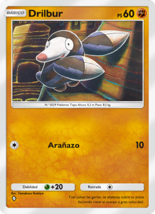 Drilbur 093 — Celestial Guardians (Spanish Pokémon TCG card)