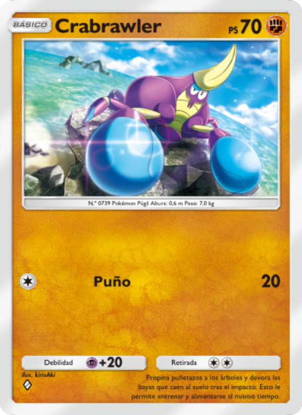 Crabrawler 097 — Celestial Guardians (Spanish Pokémon TCG card)