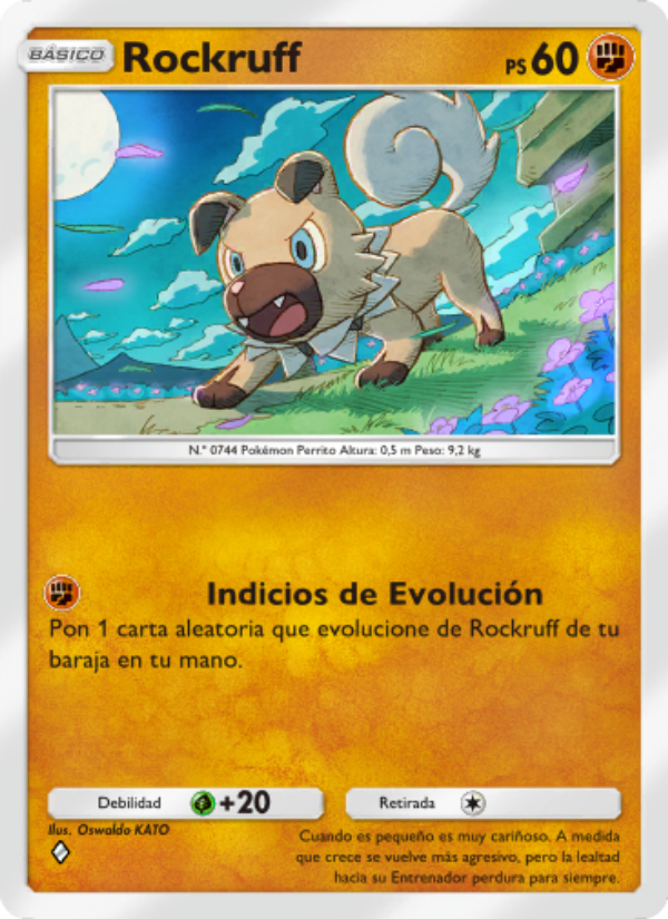 Rockruff 098 — Celestial Guardians (Spanish Pokémon TCG card)