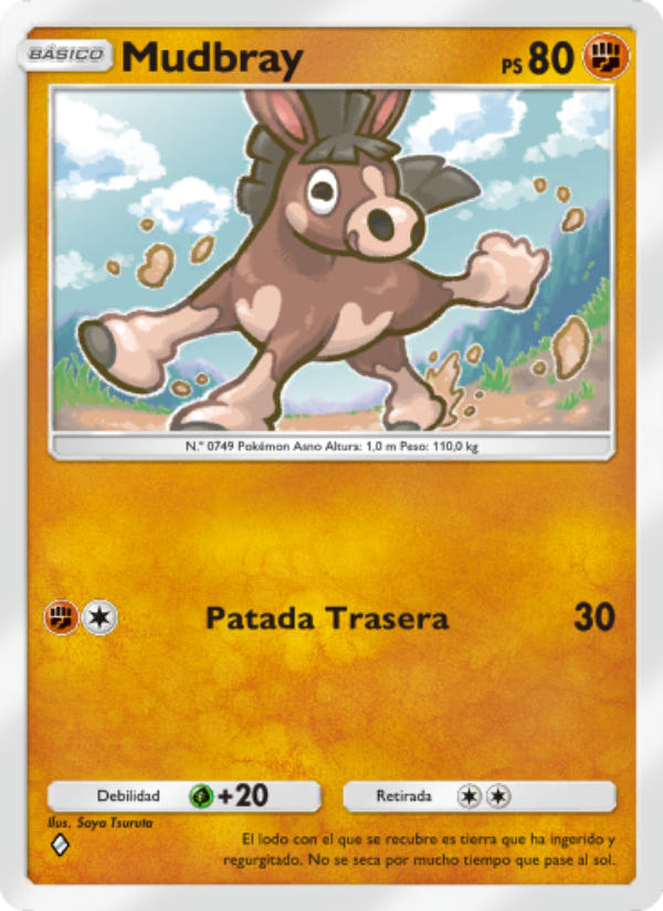 Mudbray 102 — Celestial Guardians (Spanish Pokémon TCG card)