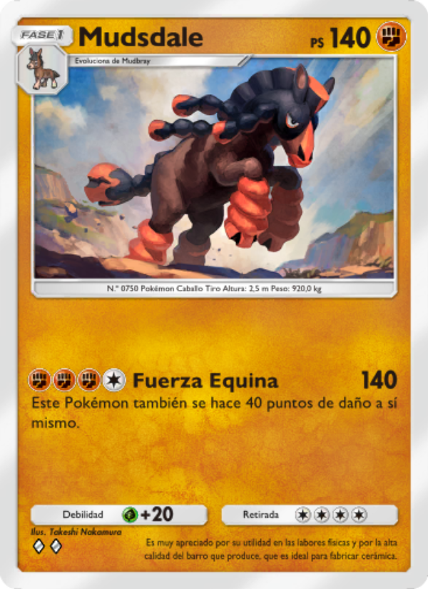 Mudsdale 103 — Celestial Guardians (Spanish Pokémon TCG card)