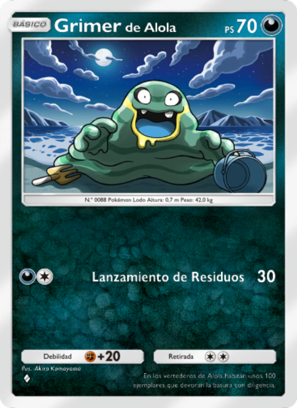 Grimerde Alola 110 — Celestial Guardians (Spanish Pokémon TCG card)