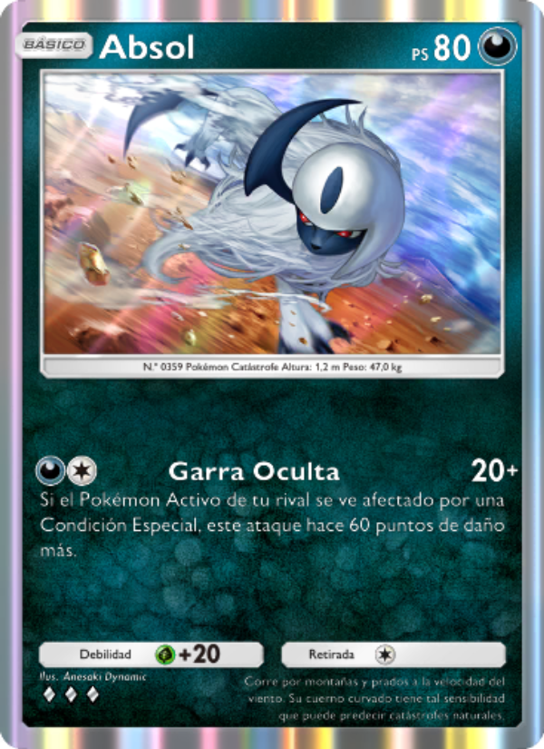 Absol 112 — Celestial Guardians (Spanish Pokémon TCG card)