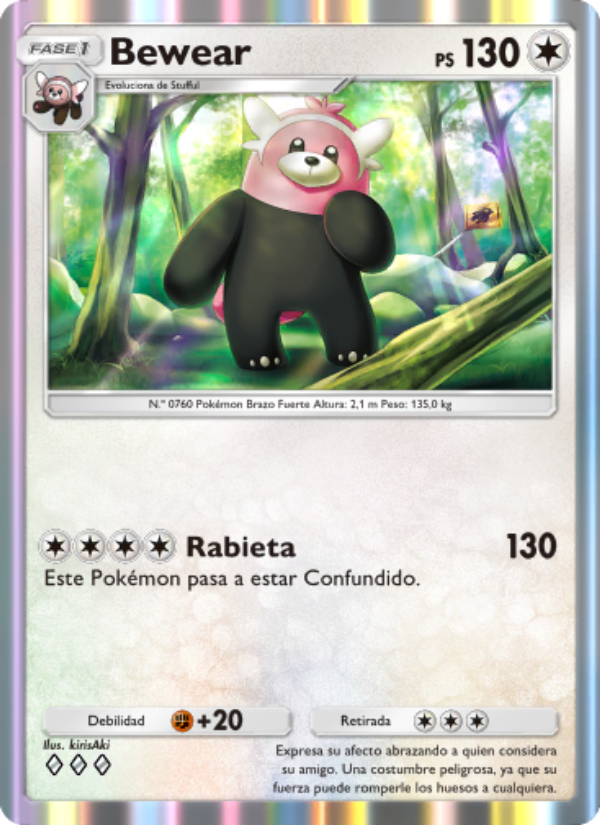 Bewear 139 — Celestial Guardians (Spanish Pokémon TCG card)