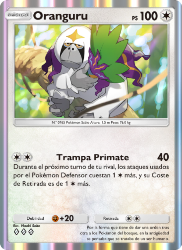 Oranguru 140 — Celestial Guardians (Spanish Pokémon TCG card)