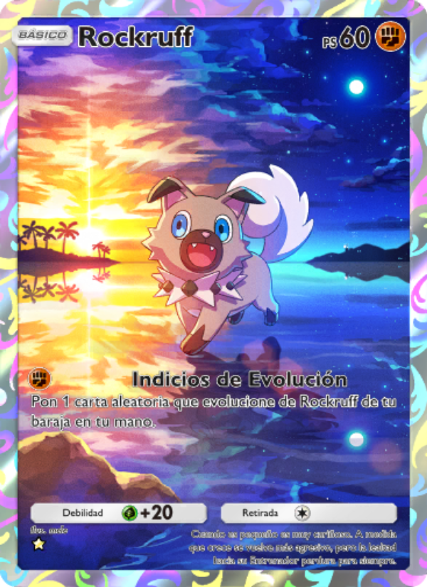 Rockruff 172 — Celestial Guardians (Spanish Pokémon TCG card)
