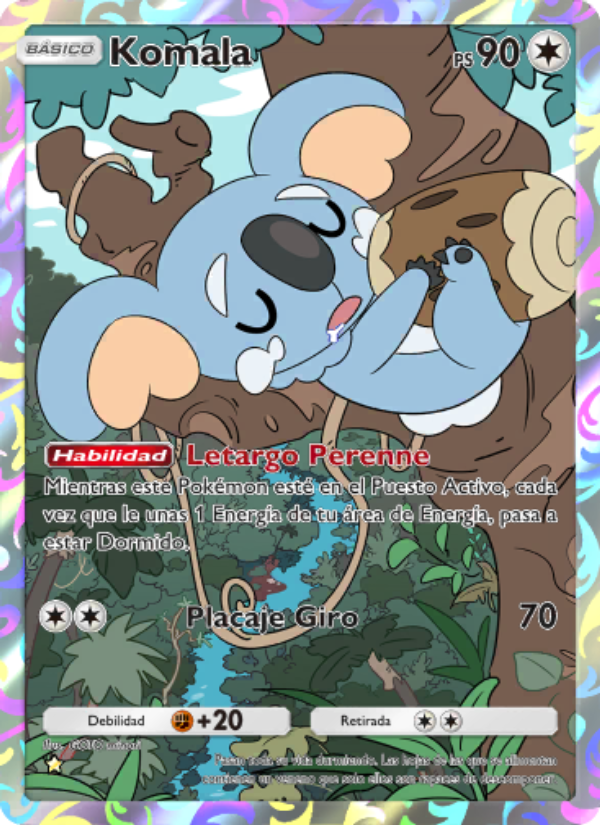 Komala 179 — Celestial Guardians (Spanish Pokémon TCG card)