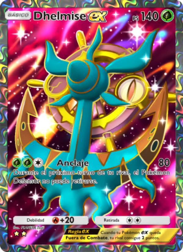 Dhelmise ex 181 — Celestial Guardians (Spanish Pokémon TCG card)