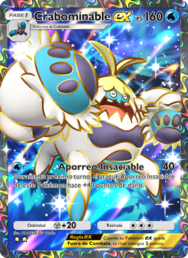 Crabominable ex 183 — Celestial Guardians (Spanish Pokémon TCG card)