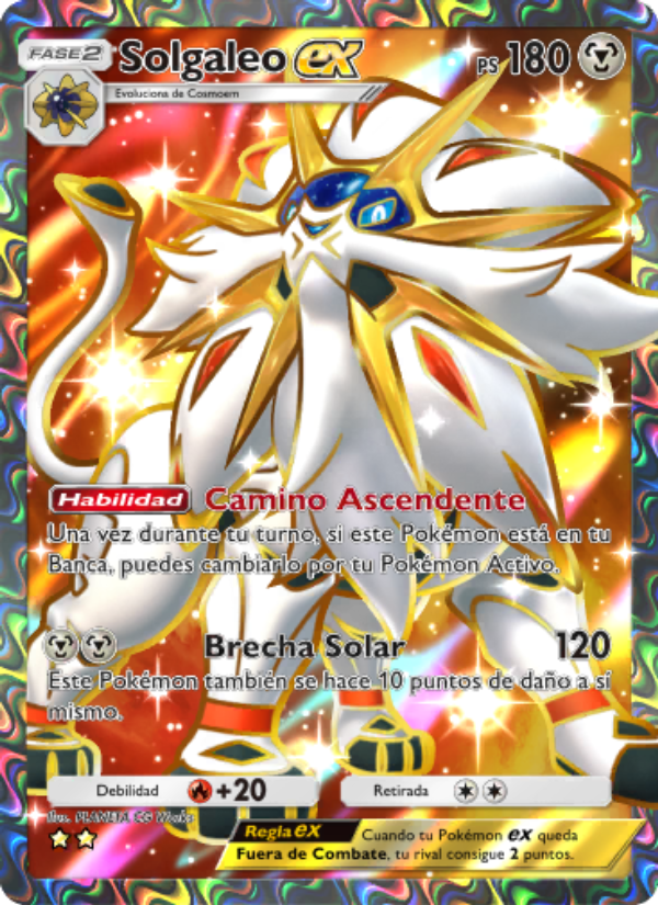 Solgaleo ex 189 — Celestial Guardians (Spanish Pokémon TCG card)