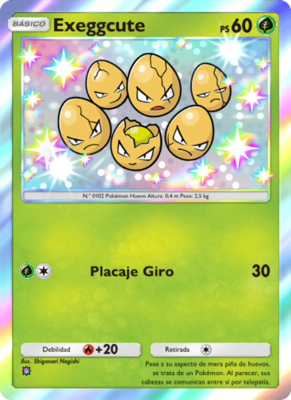 Exeggcute 213 — Celestial Guardians (Spanish Pokémon TCG card)
