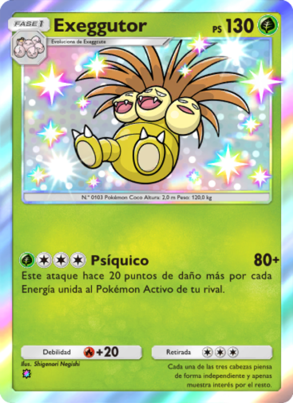 Exeggutor 214 — Celestial Guardians (Spanish Pokémon TCG card)