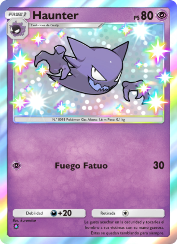 Haunter 221 — Celestial Guardians (Spanish Pokémon TCG card)