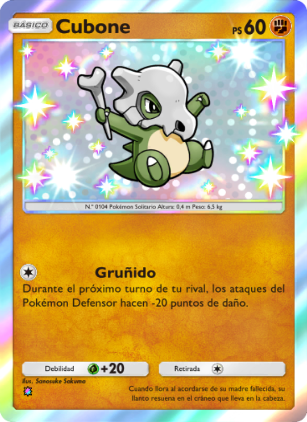 Cubone 226 — Celestial Guardians (Spanish Pokémon TCG card)