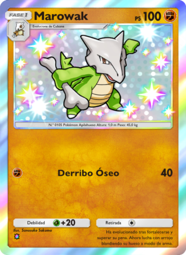 Marowak 227 — Celestial Guardians (Spanish Pokémon TCG card)