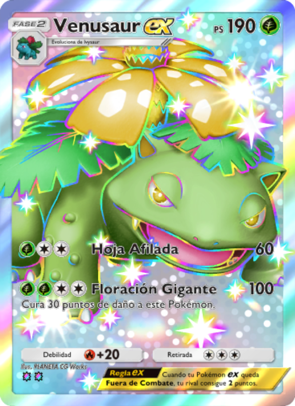 Venusaur ex 230 — Celestial Guardians (Spanish Pokémon TCG card)