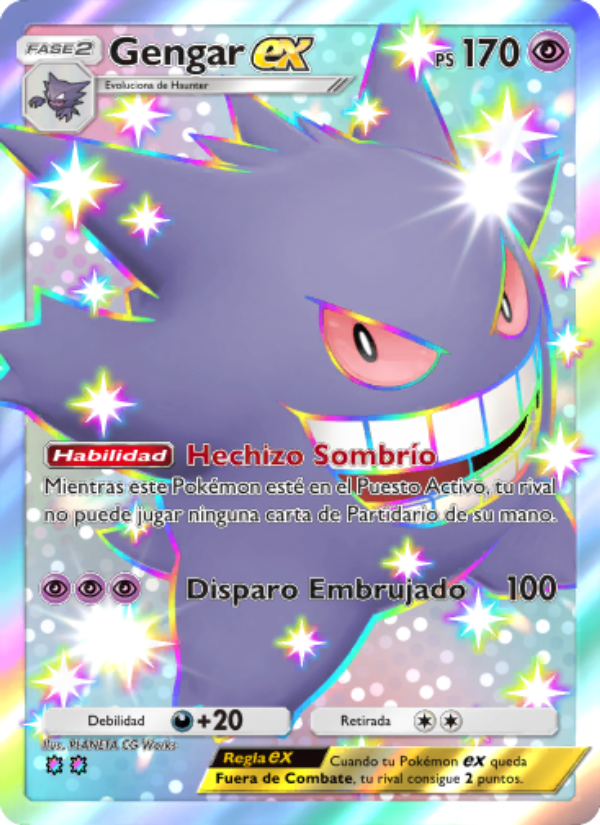 Gengar ex 234 — Celestial Guardians (Spanish Pokémon TCG card)