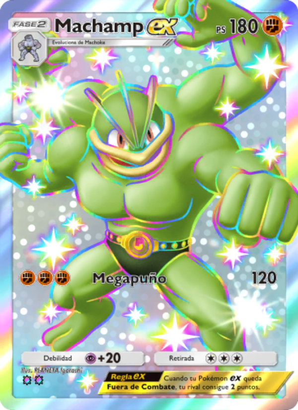 Machamp ex 235 — Celestial Guardians (Spanish Pokémon TCG card)
