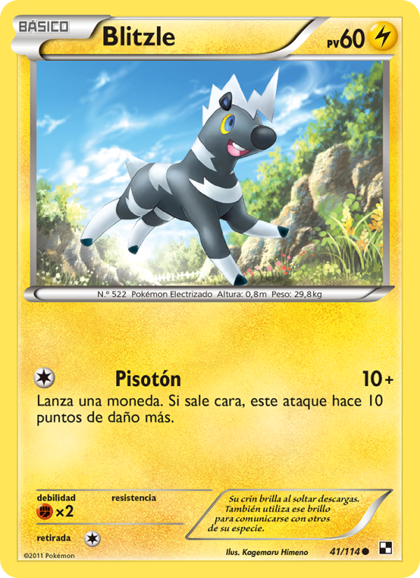 Blitzle 41 — Black & White (Spanish Pokémon TCG card)