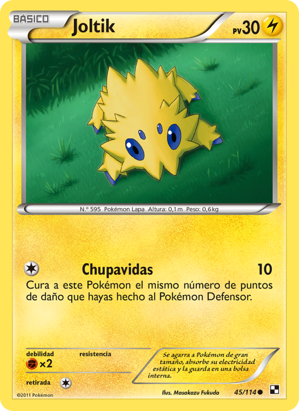 Joltik 45 — Black & White (Spanish Pokémon TCG card)