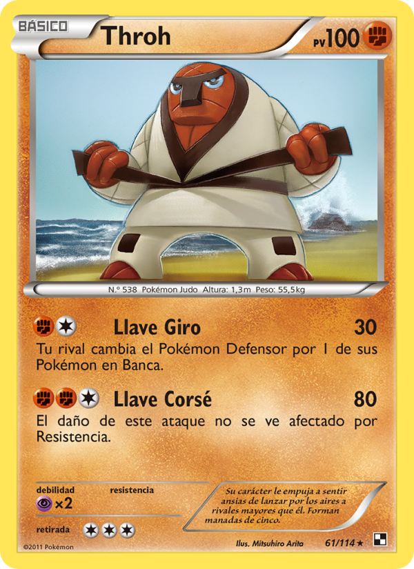 Throh 61 — Black & White (Spanish Pokémon TCG card)