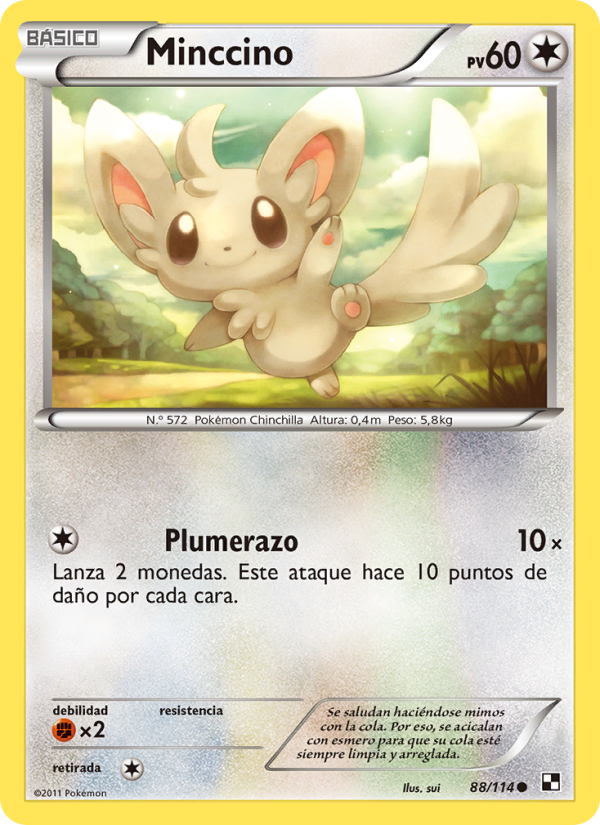 Minccino 88 — Black & White (Spanish Pokémon TCG card)