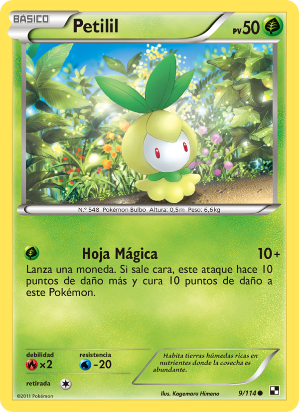Petilil 9 — Black & White (Spanish Pokémon TCG card)