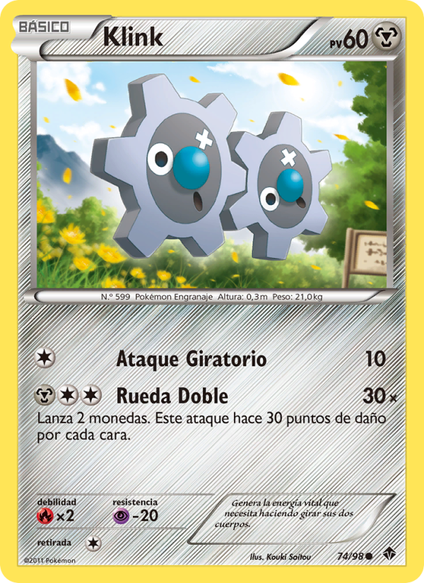 Klink 74 — Emerging Powers (Spanish Pokémon TCG card)
