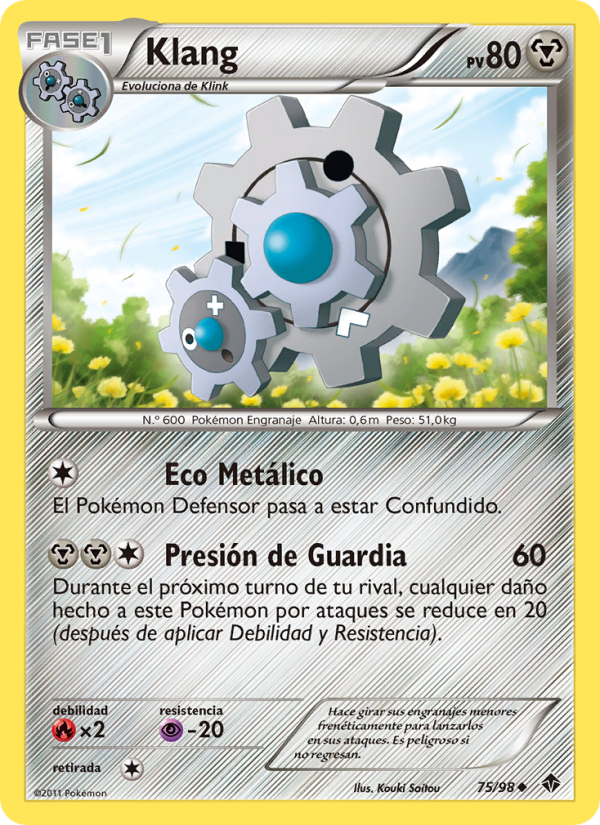 Klang 75 — Emerging Powers (Spanish Pokémon TCG card)