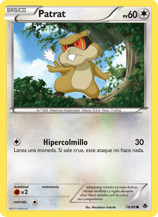 Patrat 78 — Emerging Powers (Spanish Pokémon TCG card)