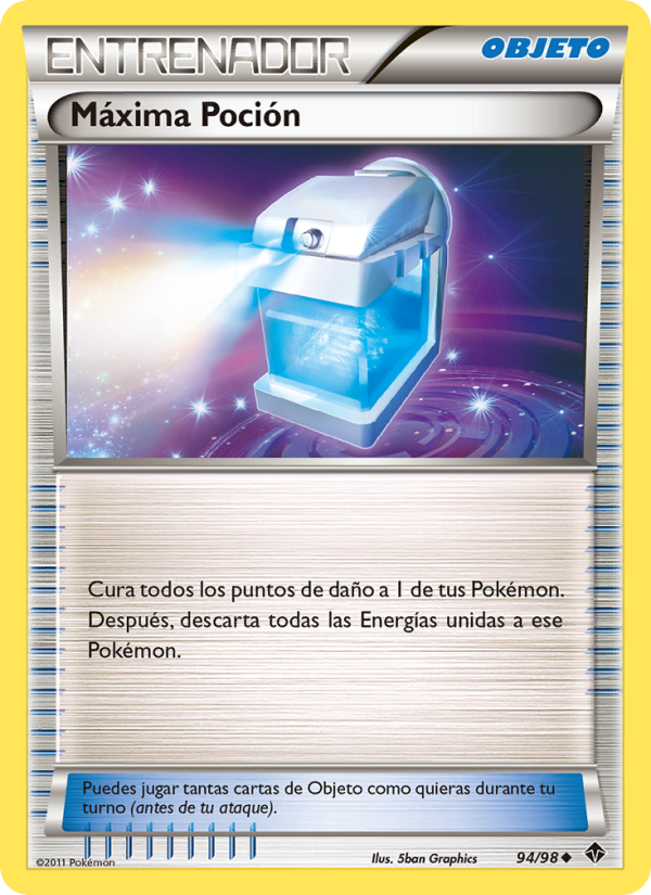 Máxima Poción 94 — Emerging Powers (Spanish Pokémon TCG card)