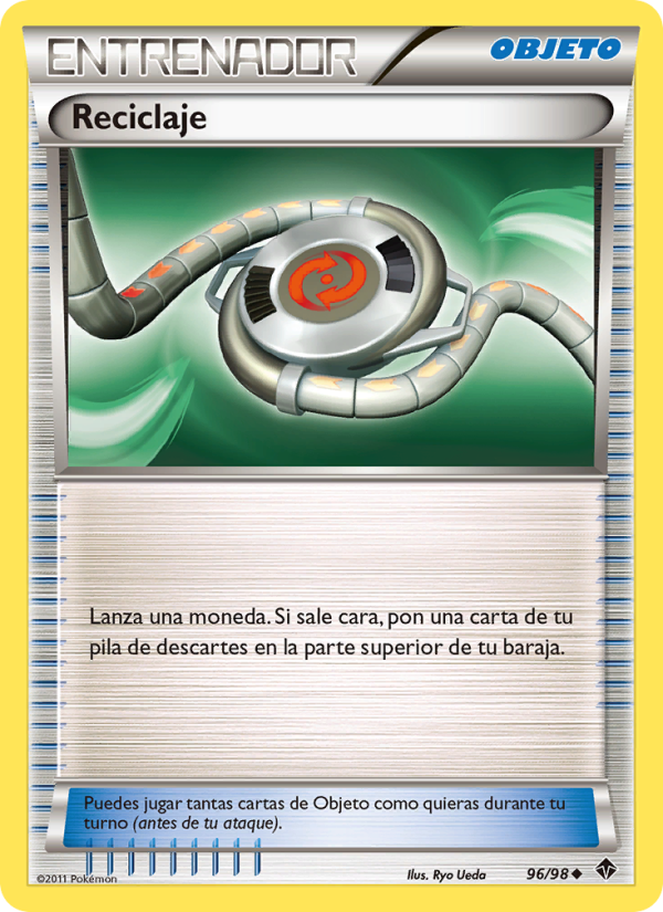 Reciclaje 96 — Emerging Powers (Spanish Pokémon TCG card)