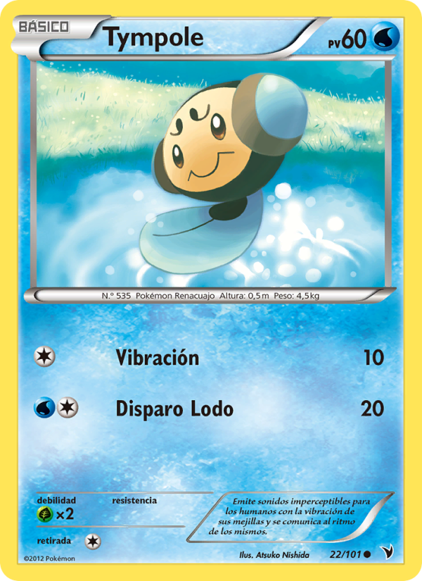 Tympole 22 — Noble Victories (Spanish Pokémon TCG card)