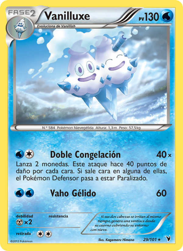 Vanilluxe 29 — Noble Victories (Spanish Pokémon TCG card)
