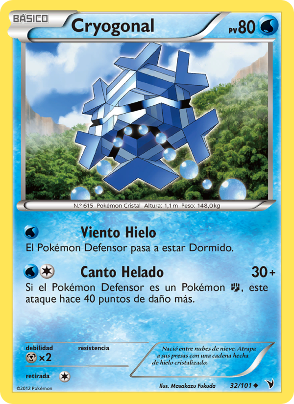 Cryogonal 32 — Noble Victories (Spanish Pokémon TCG card)