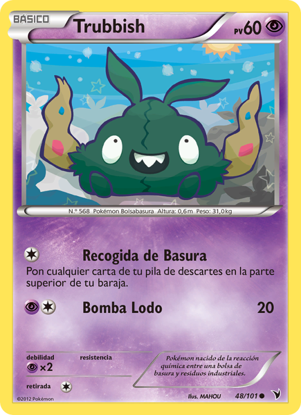 Trubbish 48 — Noble Victories (Spanish Pokémon TCG card)