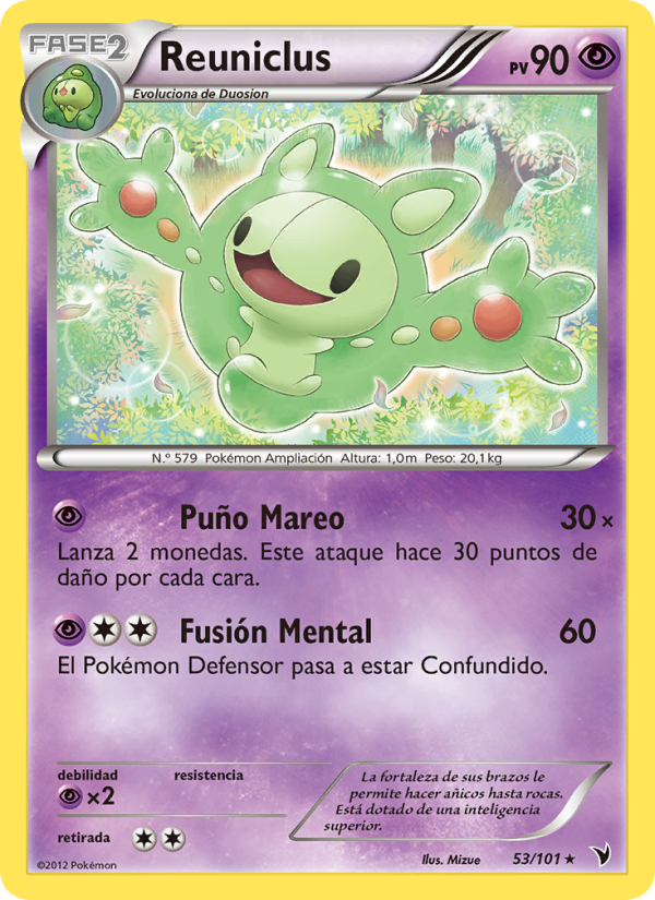 Reuniclus 53 — Noble Victories (Spanish Pokémon TCG card)