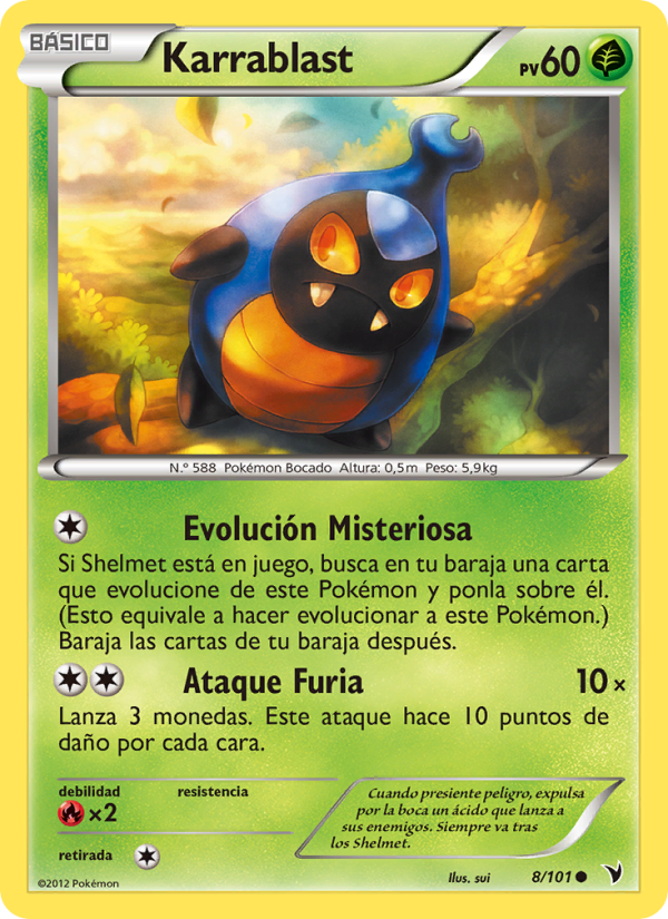 Karrablast 8 — Noble Victories (Spanish Pokémon TCG card)