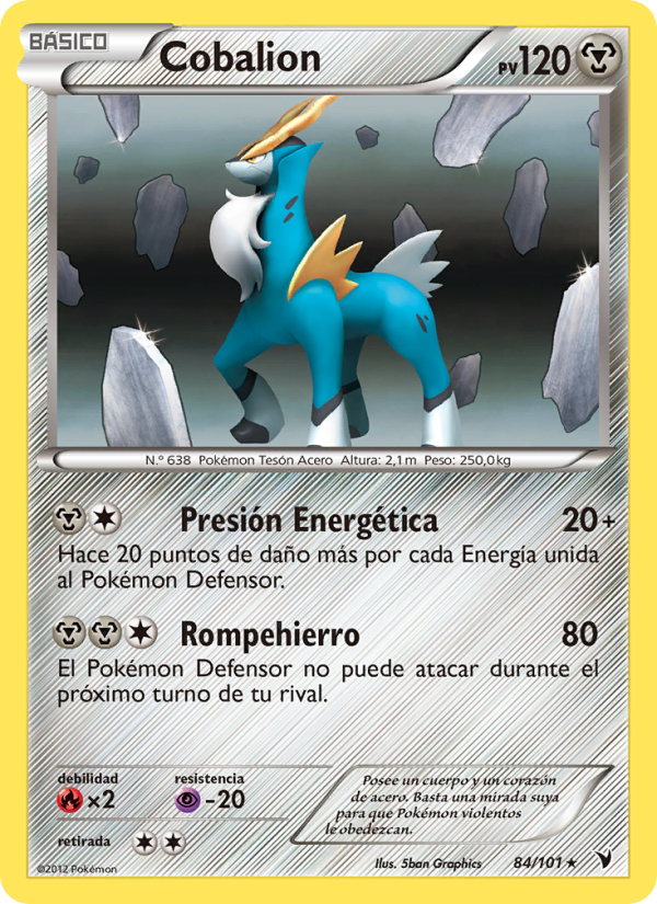 Cobalion 84 — Noble Victories (Spanish Pokémon TCG card)