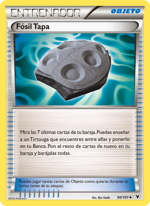 Fósil Tapa 90 — Noble Victories (Spanish Pokémon TCG card)