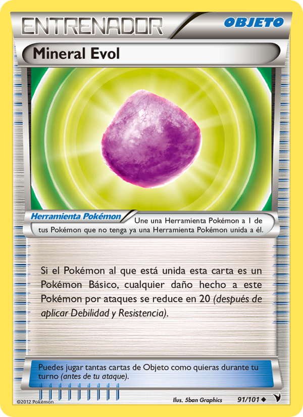 Mineral Evol 91 — Noble Victories (Spanish Pokémon TCG card)